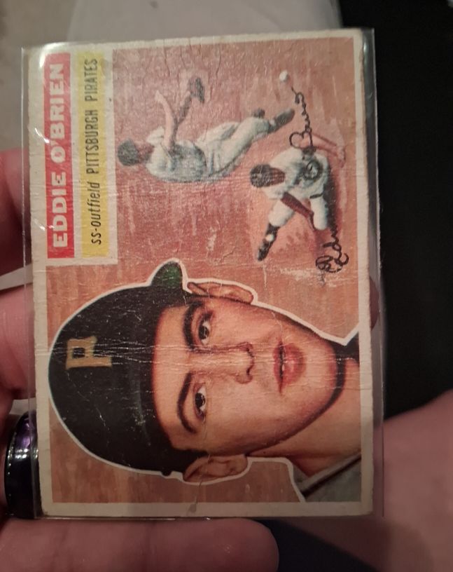 1956 Topps #116 Eddie O'Brien — front