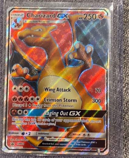 2017 Pokémon SM Black Star Promo #SM60 Charizard GX — front