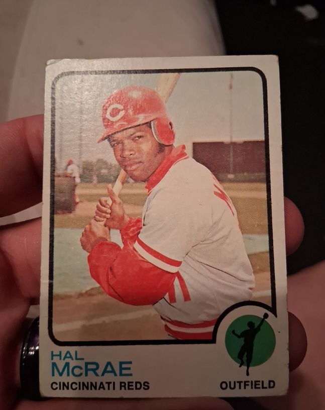 1973 Topps #28 Hal McRae — front