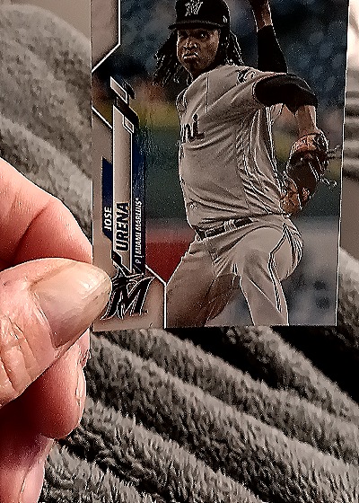 2020 Topps Chrome #176 Jose Urena Sepia Refractor — front