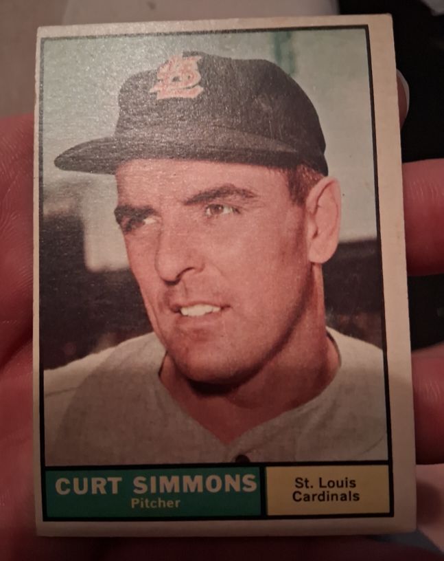 1961 Topps #11 Curt Simmons — front