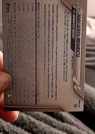 2020 Topps Chrome #31 Adalberto Mondesi — back