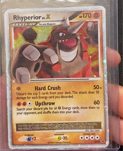 2008 Pokémon DP29 Rhyperior LV.X — front