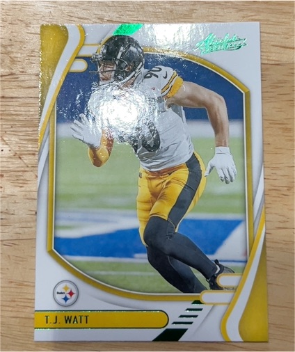 2021 Panini Absolute #95 T.J. Watt Pittsburgh Steelers — front