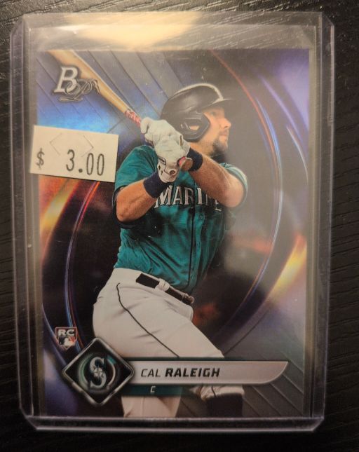 2022 Bowman Platinum #83 Cal Raleigh — front