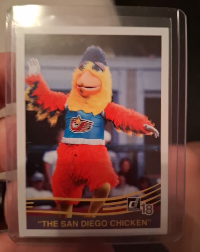 2018 Donruss #221 The San Diego Chicken — front