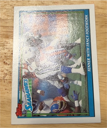 1991 Topps Football #301 Feather Seattle Seahawks — front
