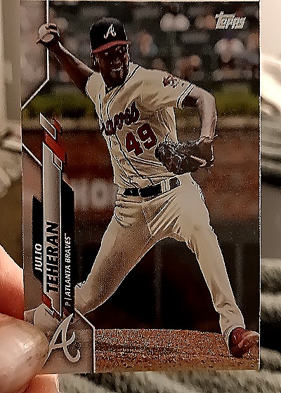 2020 Topps Series 1 #195 Julio Teheran — back