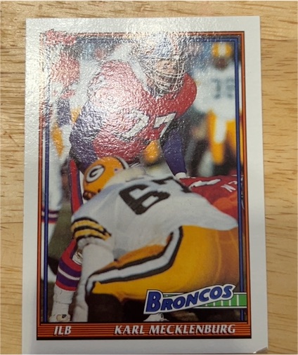 1991 Topps #548 Karl Mecklenburg — front