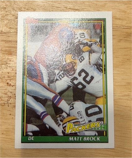 1991 Topps #459 Matt Brock — front