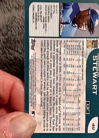 1994 Topps Stadium Club #49 Shannon Stewart — back