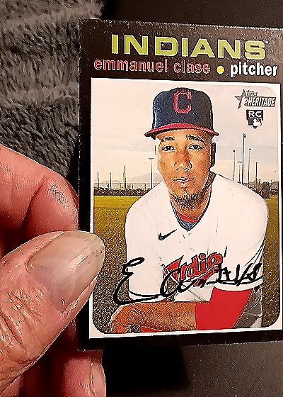 2020 Topps Heritage #602 Emmanuel Clase — front