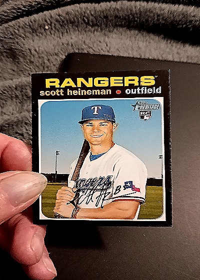 2020 Topps Heritage High Number #605 Scott Heineman — front