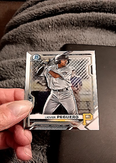 2021 Bowman Chrome Prospects #BCP-52 Liover Peguero — front