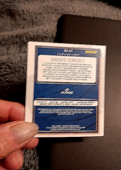 2021 Panini Diamond Kings #54 Andres Gimenez — back