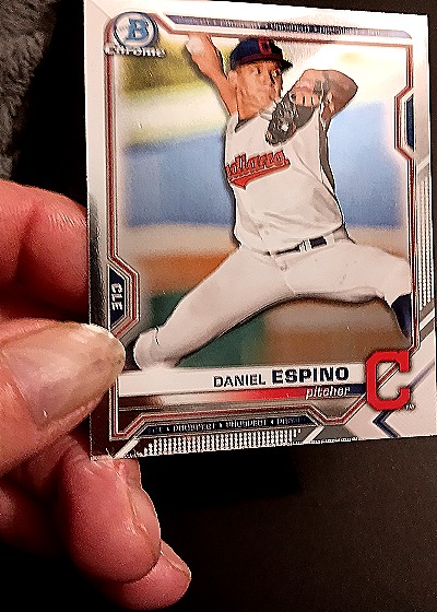 2021 Bowman Chrome Prospects #BCP-123 Daniel Espino — front