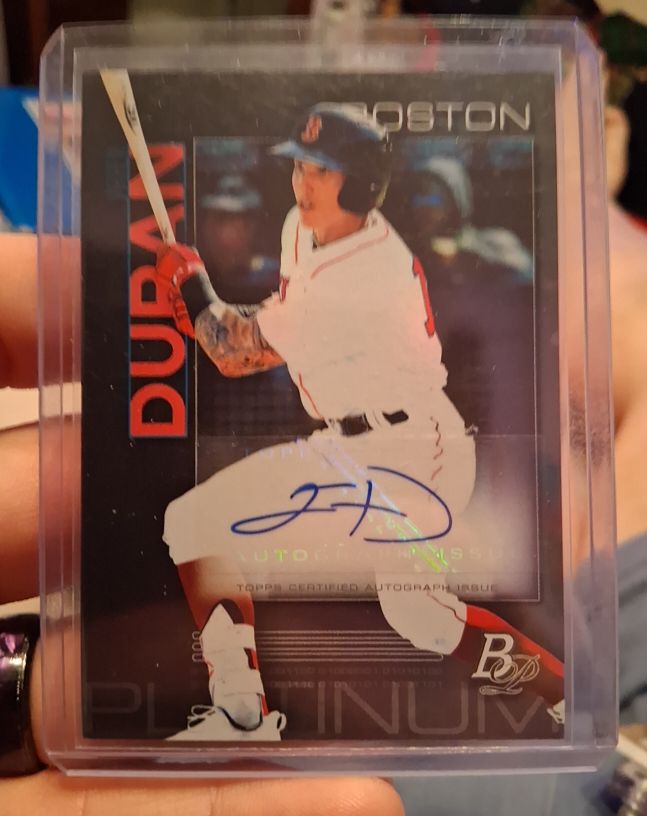 2020 Bowman Platinum #TOP-98 Jarren Duran — front