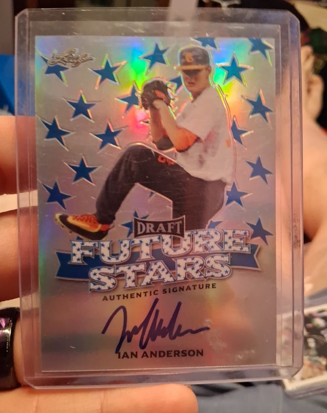 2016 Leaf Metal Draft Future Stars Ian Anderson Authentic Signature — front