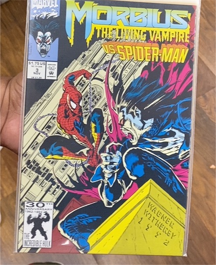 Morbius the Living Vampire #3 (1992 Marvel Comics) — front