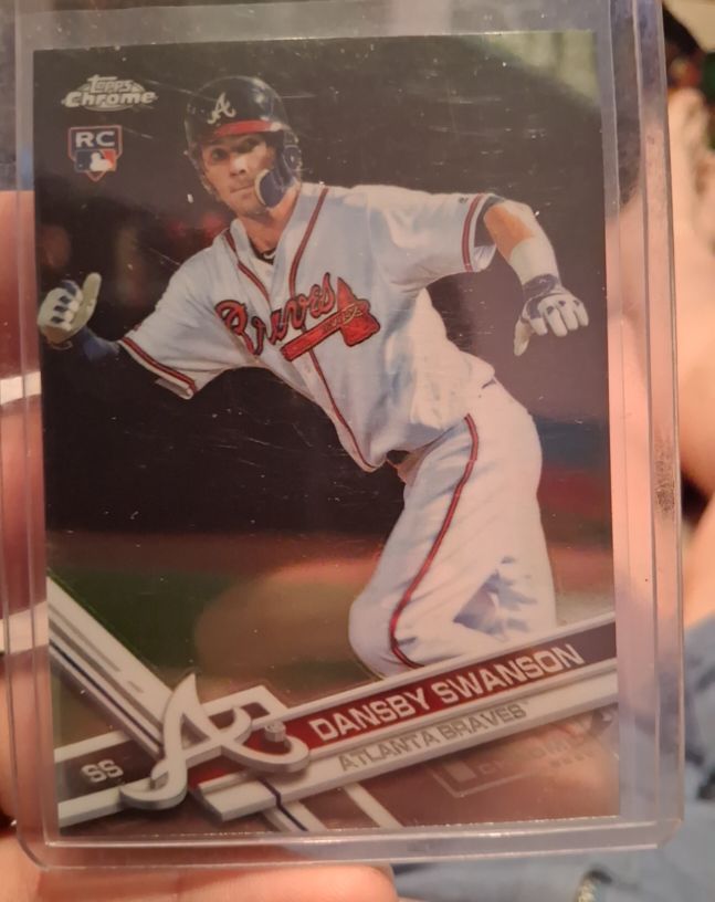 2017 Topps Chrome #8 Dansby Swanson — front