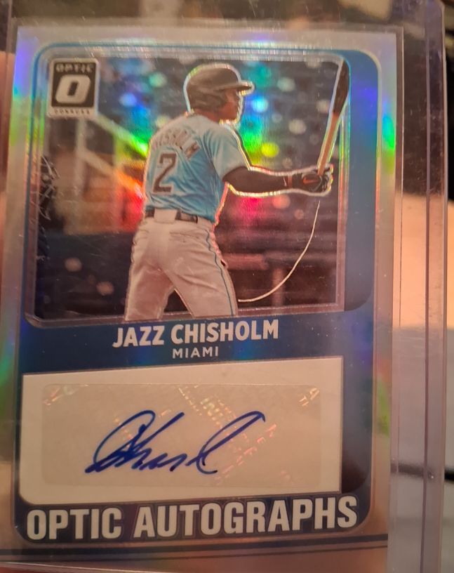 2021 Donruss Optic Autographs #OA-JC Jazz Chisholm — front