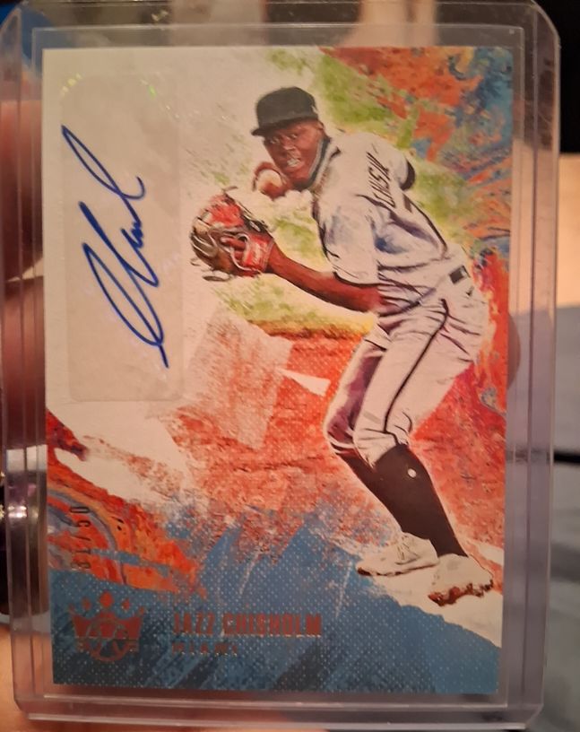2021 Panini Diamond Kings DK Signatures #DKS-JC Jazz Chisholm — front