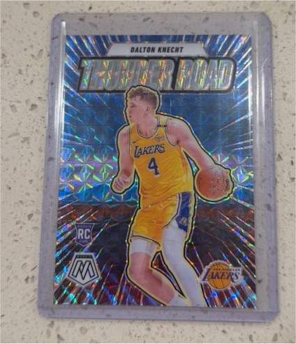 2024-25 Panini Mosaic #18 Dalton Knecht Thunder Road — front