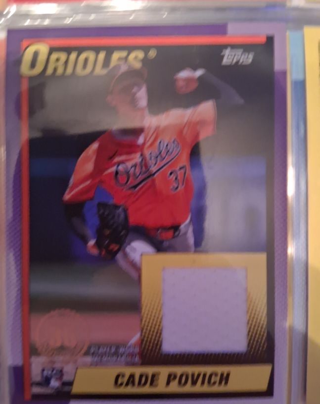 2025 Topps Series 2-1990 Topps Baseball Relics #90R2-CP Cade Povich — front
