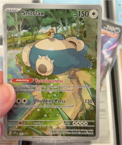 2023 Pokémon SVP 051 Snorlax Scarlet & Violet Black Star Promo — front