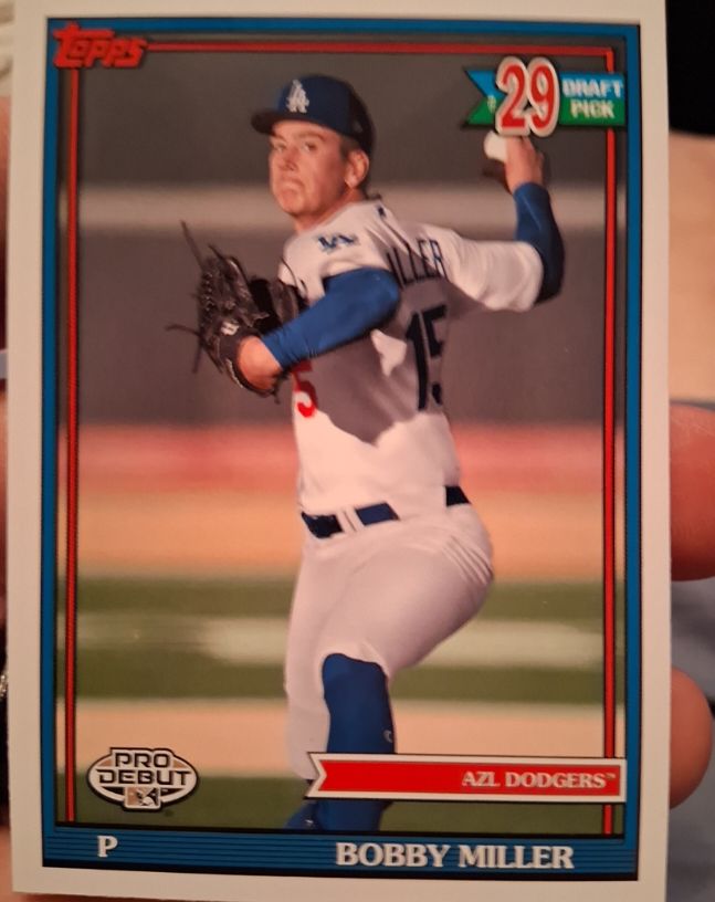 2021 Topps Pro Debut #PD-176 Bobby Miller AZL Dodgers — front