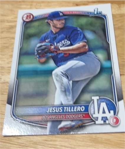 2025 Bowman #BP-117 Jesus Tillero — front