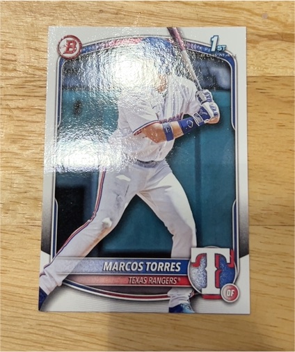 2025 Bowman Chrome Prospects #BCP-94 Marcos Torres — front