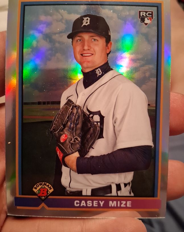 2021 Bowman Chrome 1991 #91B-CM Casey Mize — front
