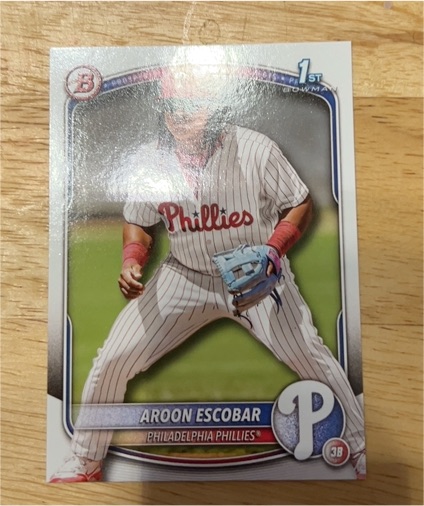 2025 Bowman #BP-65 Aroon Escobar — front