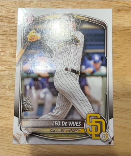 2025 Bowman Prospects #BP-59 Leo De Vries — front