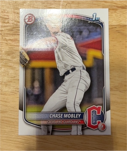 2025 Bowman Prospects #BP-56 Chase Mobley Cleveland Guardians — front