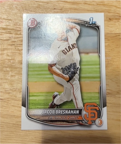 2025 Bowman #BP-53 Jacob Bresnahan — front