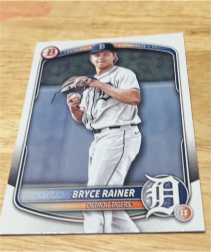 2025 Bowman Prospects #BP-49 Bryce Rainer — front