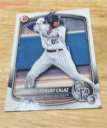 2025 Bowman Prospects #BP-40 Robert Calaz — front