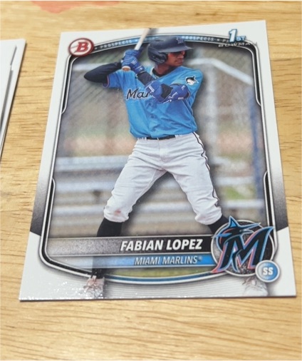 2025 Bowman #BP-19 Fabian Lopez — front