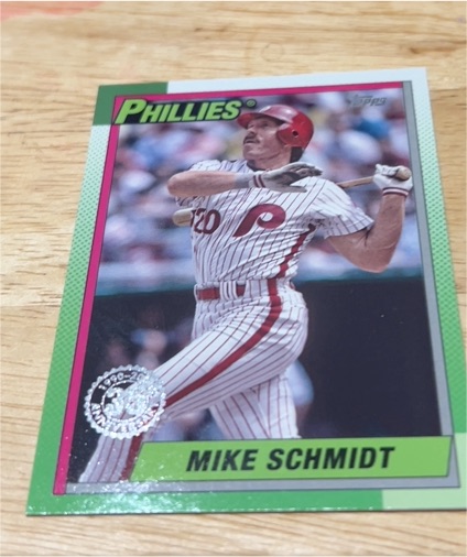2025 Topps Series 1 1990 Topps Baseball #T90-2 Mike Schmidt — front
