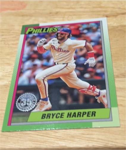 2025 Topps Series 1 #T90-15 Bryce Harper 35th Anniversary Phillies — front