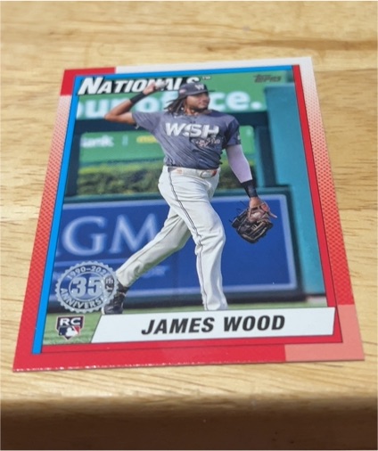 2025 Topps Series 1 1990 Topps Baseball #T90-39 James Wood — front