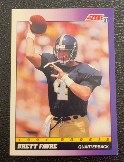 1991 Score #611 Brett Favre Rookie — front