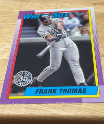 2025 Topps Series 1 #T90-50 Frank Thomas 1990 Topps 35th Anniversary — front