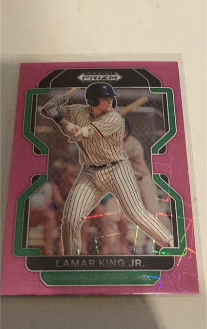 2022 Panini Prizm Draft Picks #PDP120 Lamar King Jr. — front