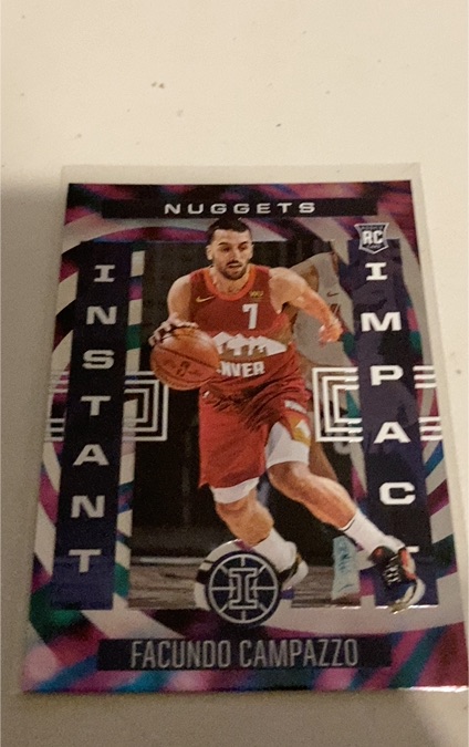 2020-21 Panini Illusions #4 Facundo Campazzo Instant Impact RC — front
