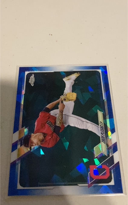 2021 Topps Chrome Update Sapphire #US-CP Zach Plesac — front