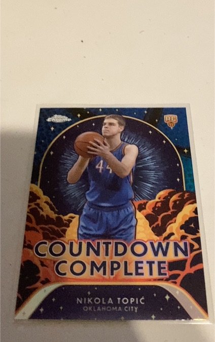 2024-25 Topps Chrome #CC-19 Nikola Topić Countdown Complete — front