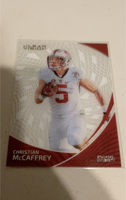 2023 Panini Chronicles Draft Picks #24 Christian McCaffrey Clear Vision — front